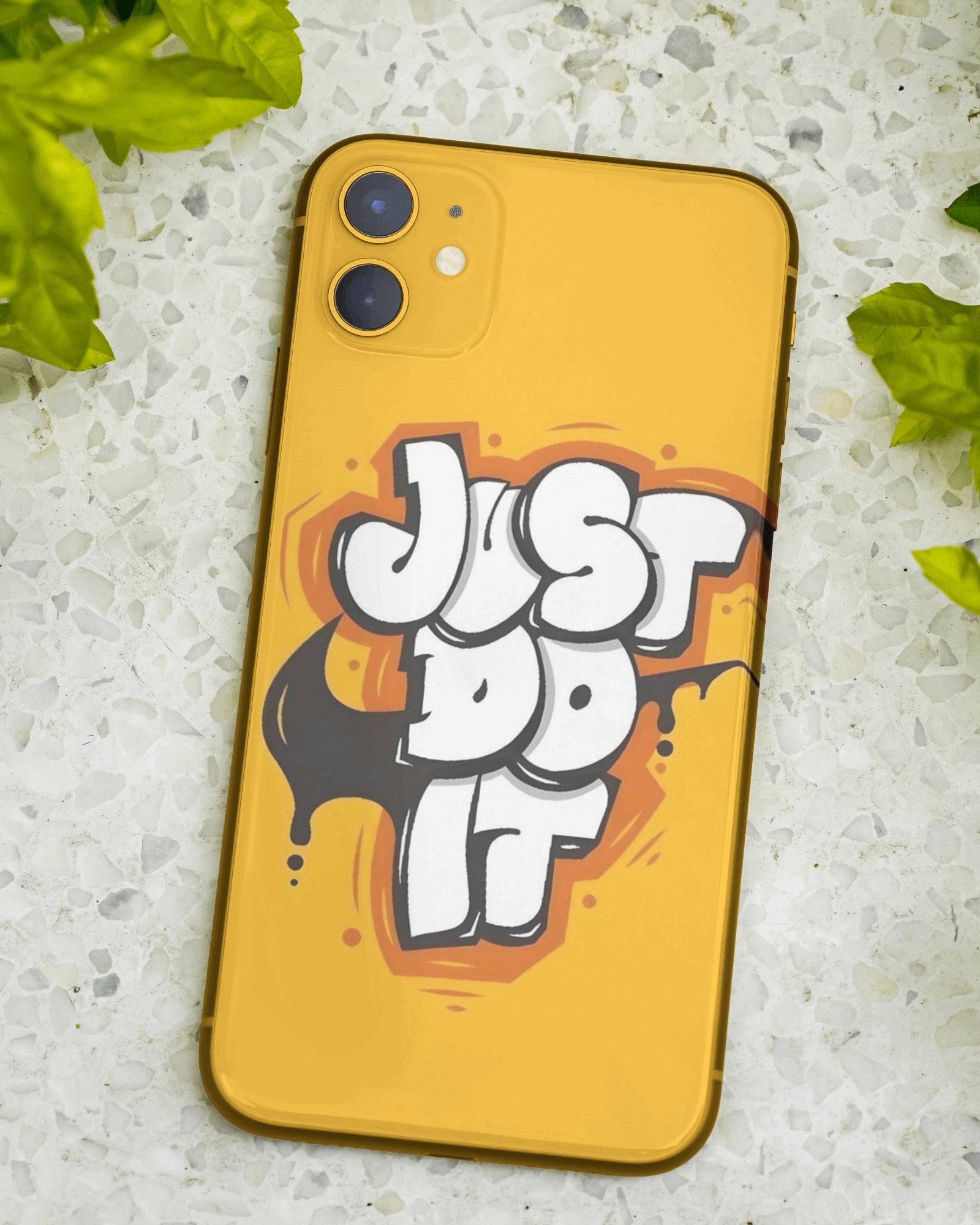 Graffiti Gold Just Do It Phone Case