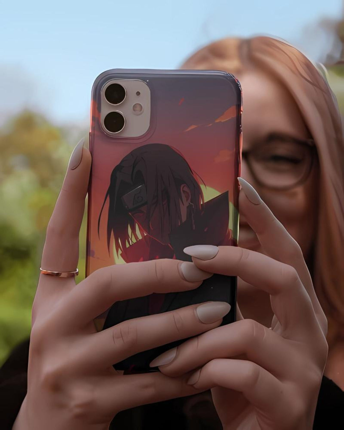Itachi Sunset Glare Anime Mobile Case