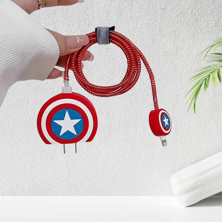 Caption America Iphone Charger Case