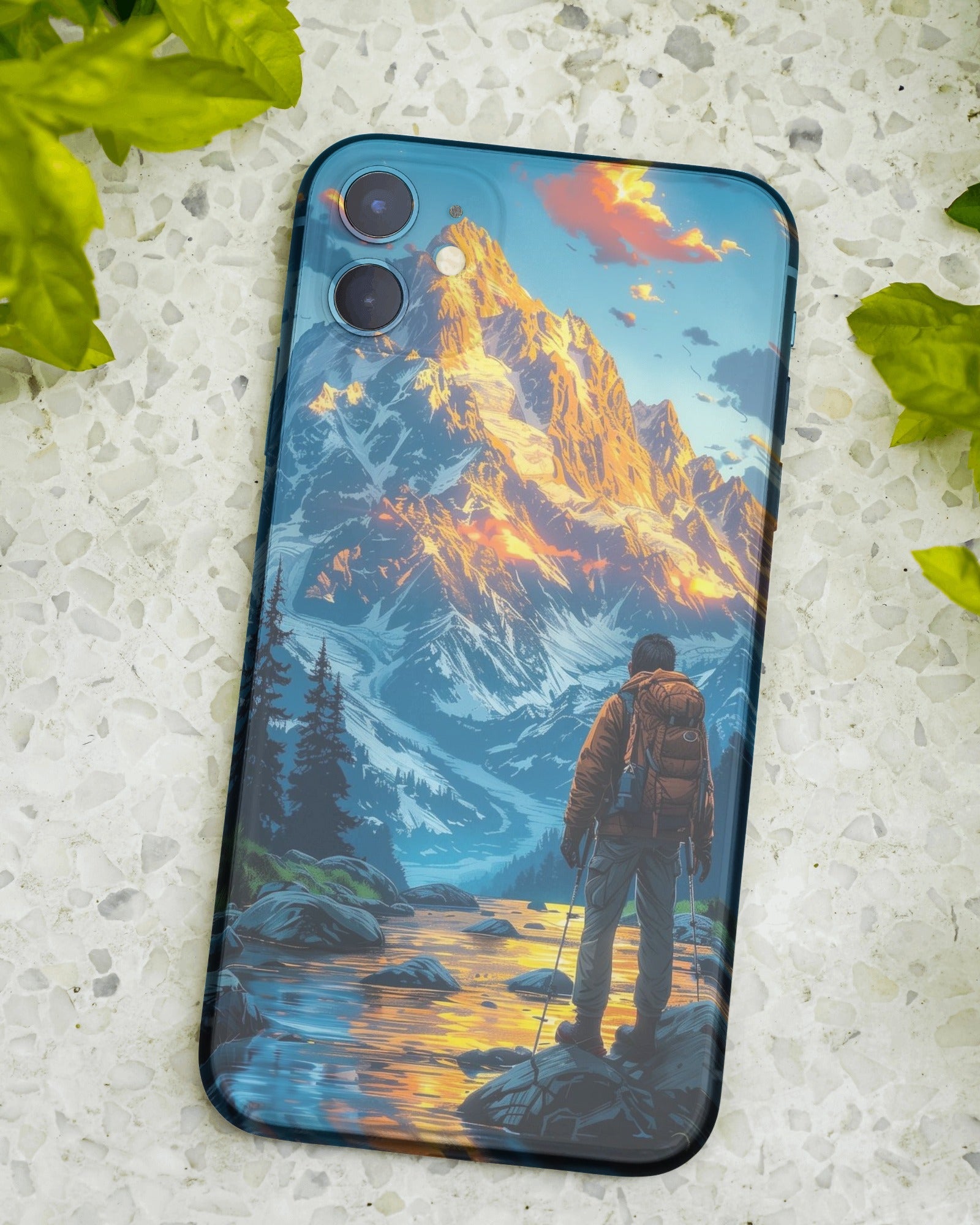 Man Hiking Phone Case