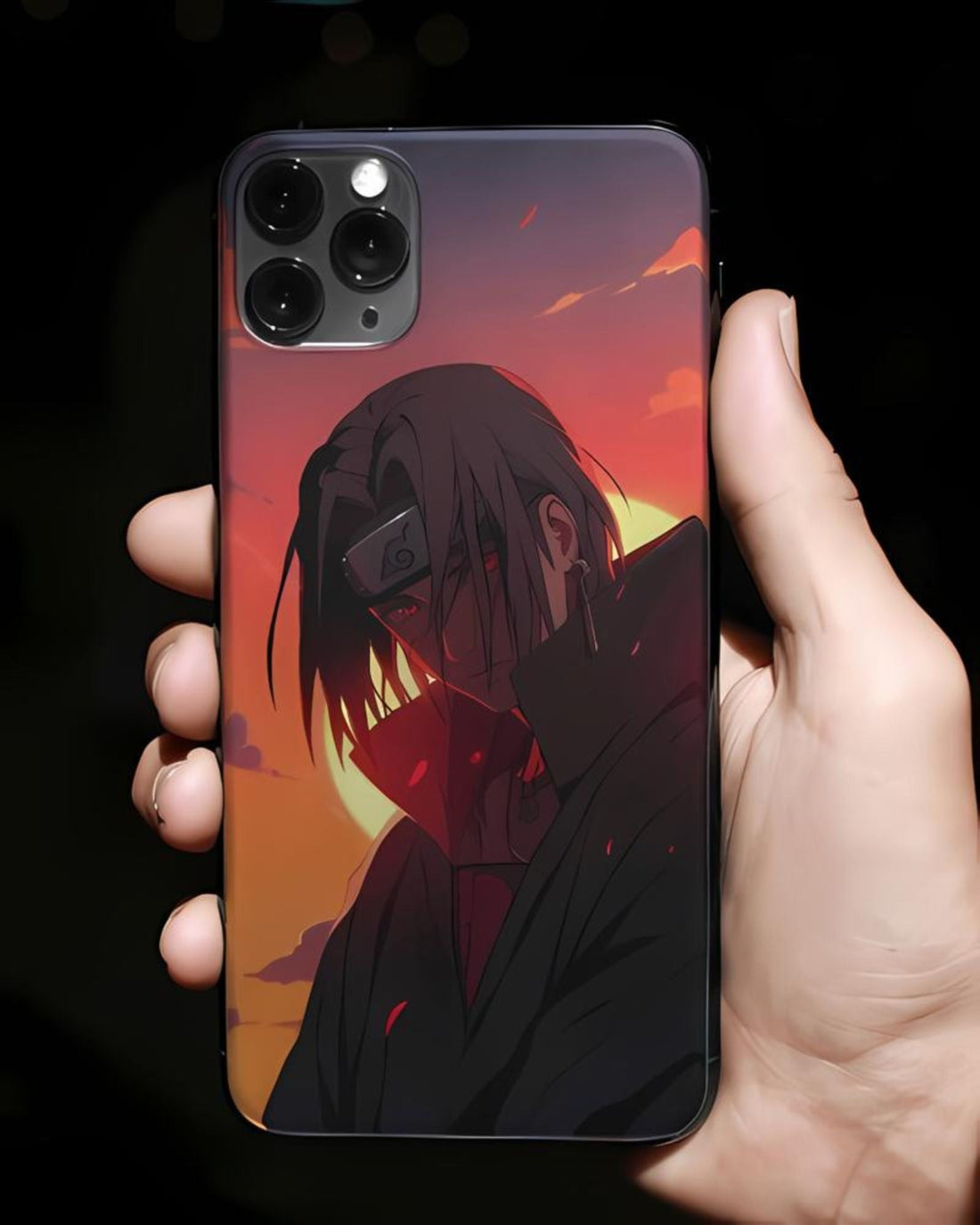 Itachi Sunset Glare Anime Mobile Case