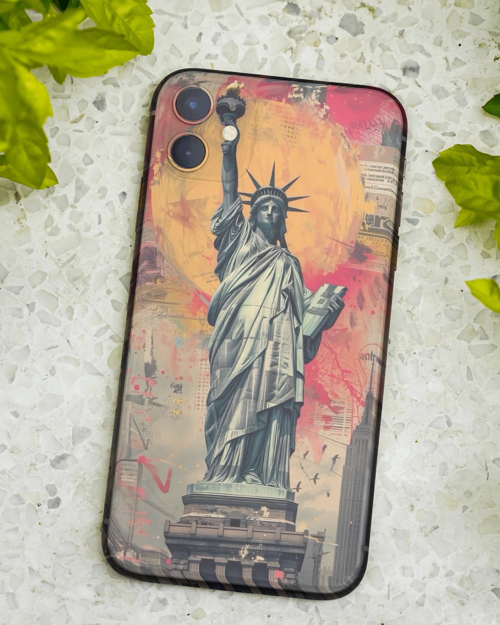 Statue of Liberty with Urban Vibe Phone Case
