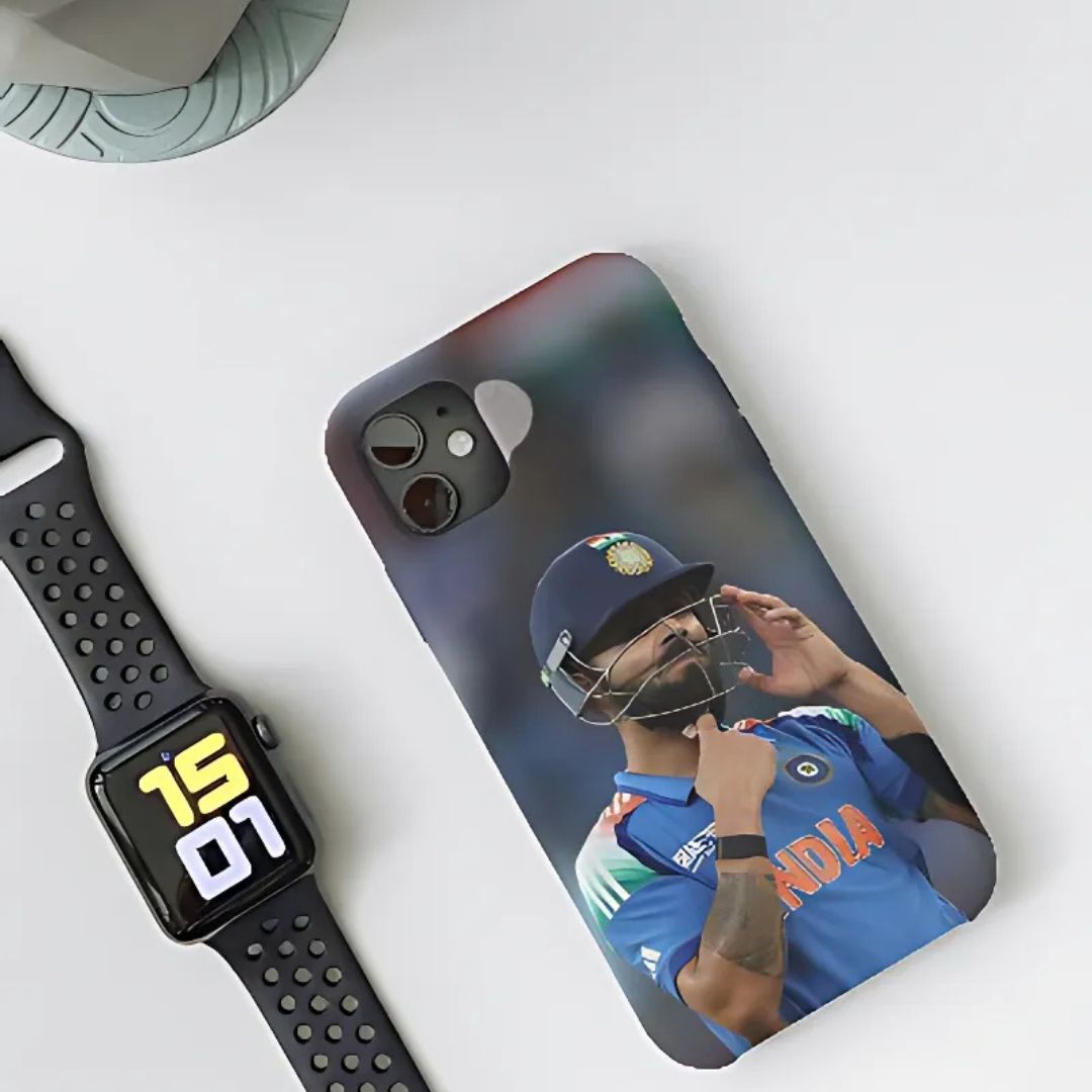 Virat in Champions Trophy Mobile Cover