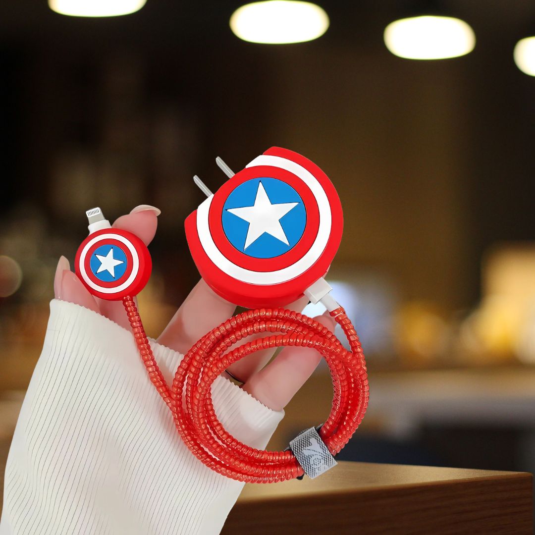 Caption America Iphone Charger Case