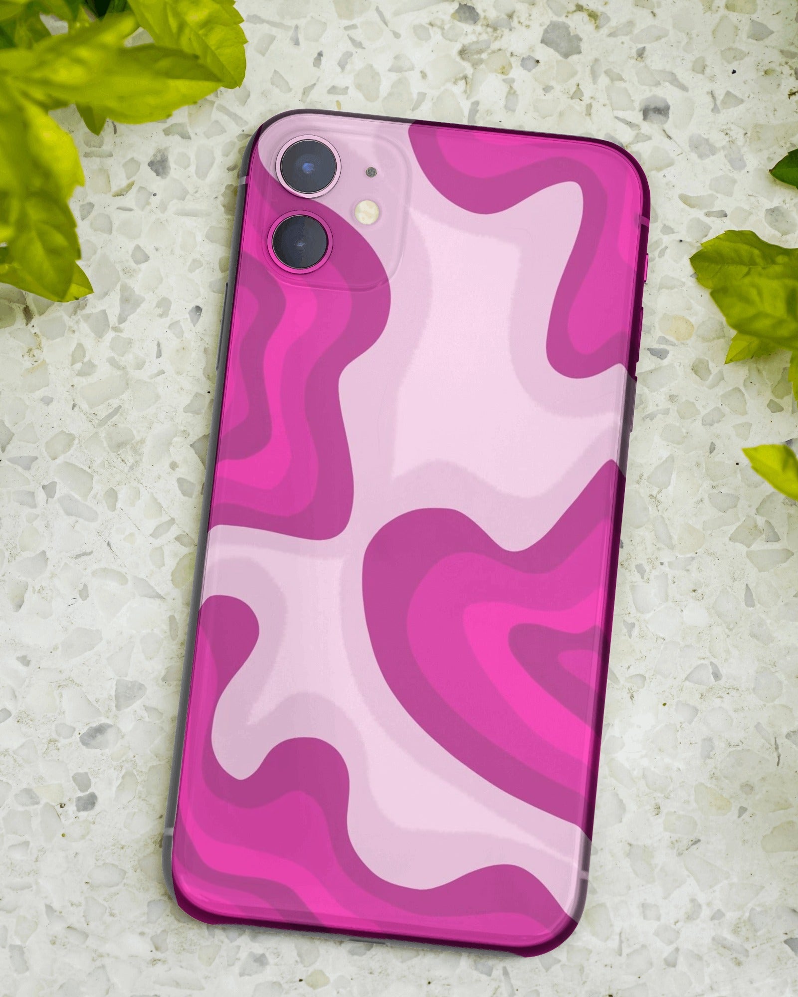 Pink Pulse Waves Phone Case