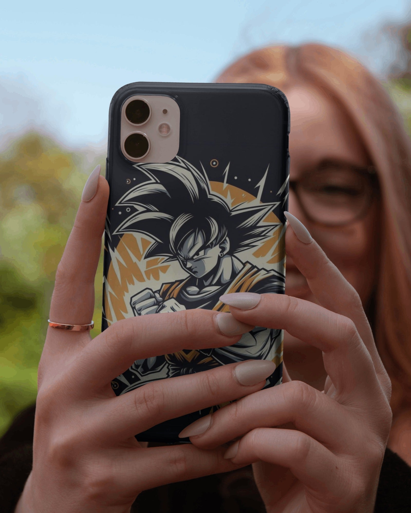 Saiyan Flame Burst Mobile Cover