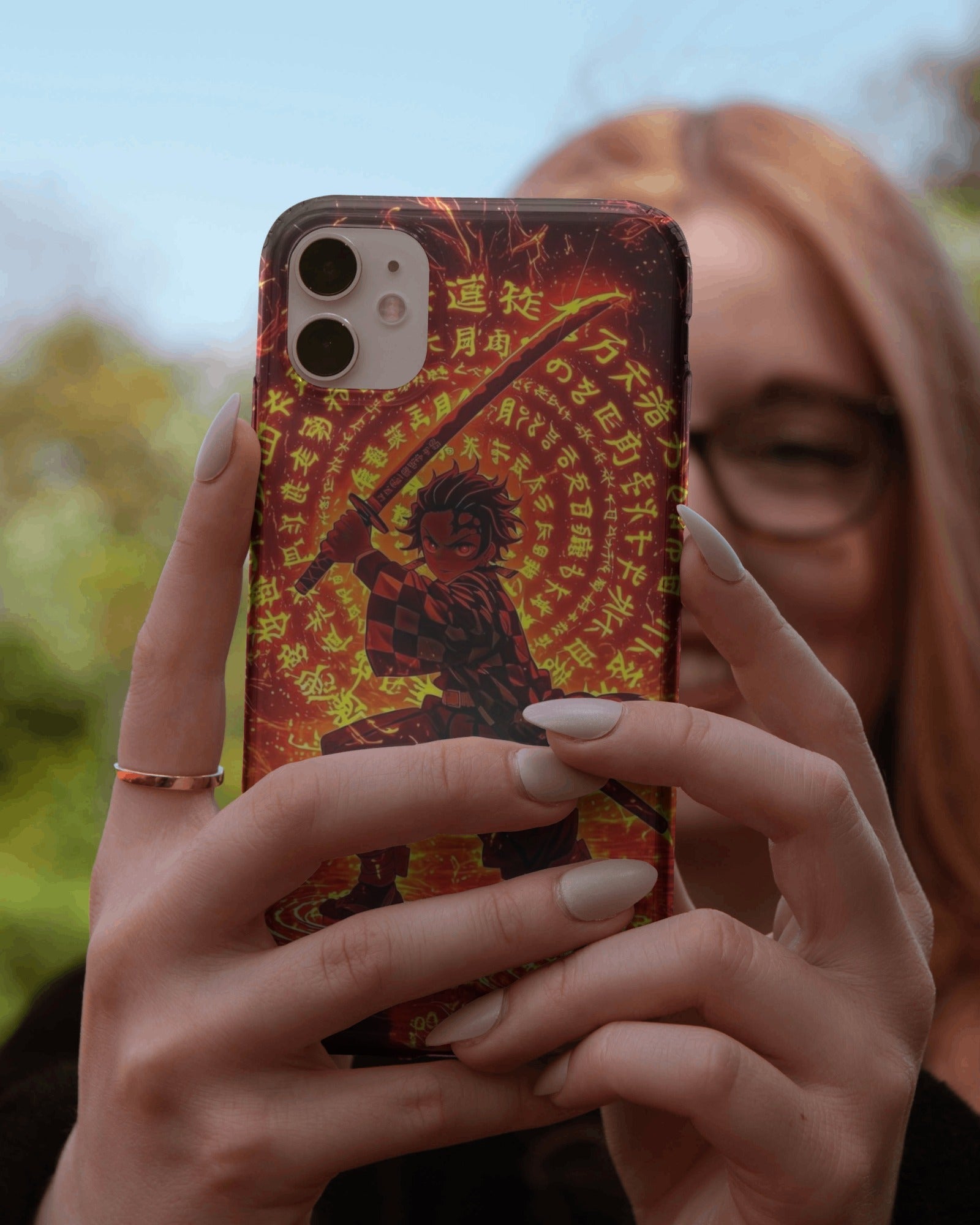 Tanjiro Flame Circle Demon Slayer Case