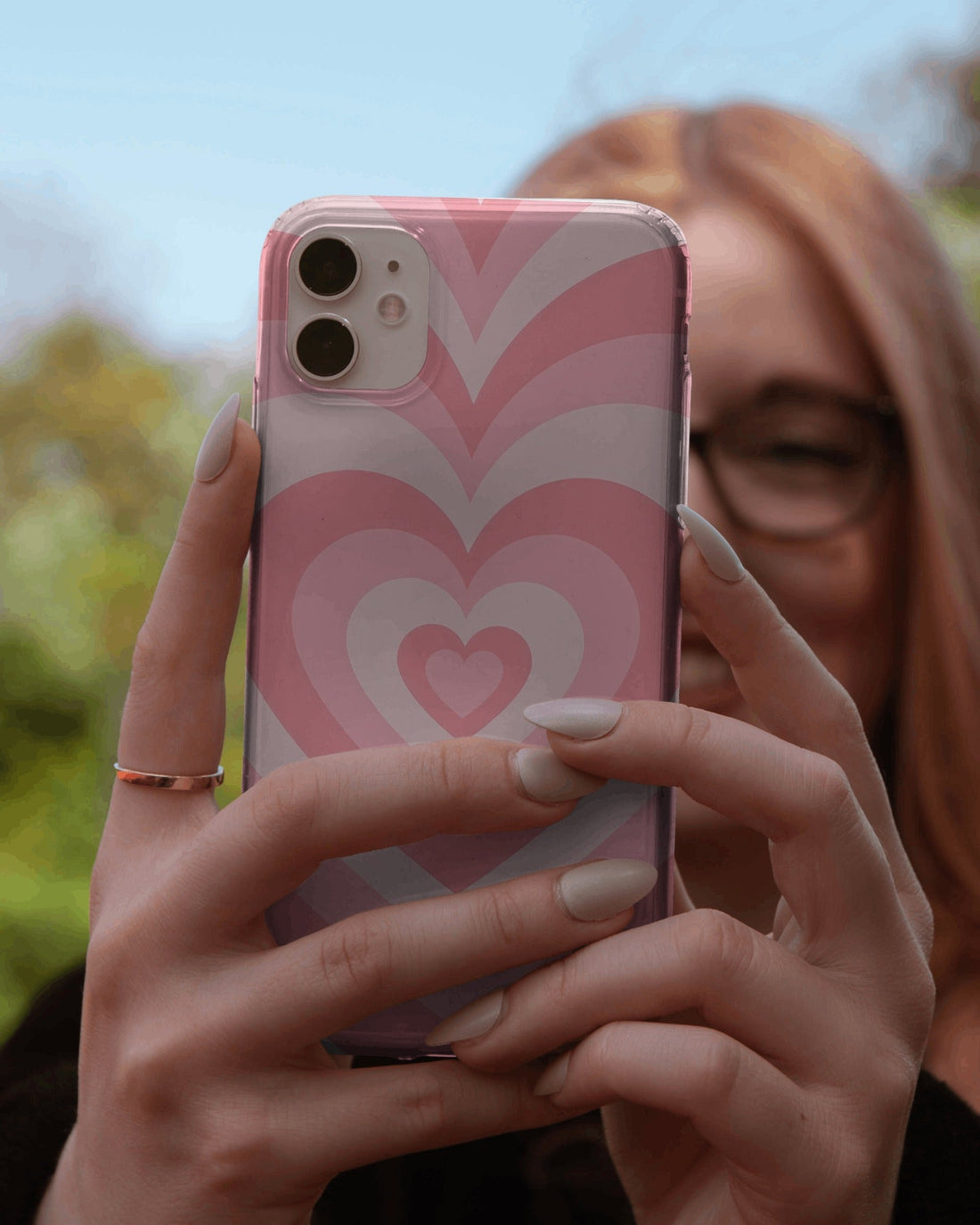 Retro Pink Love Waves Phone Case