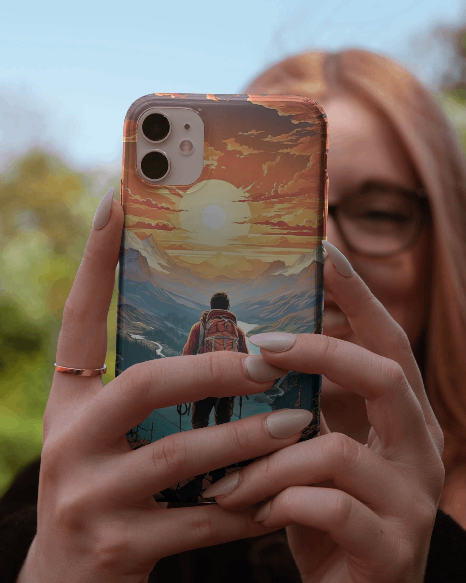 Sunset in Mountains Trip Phone Case