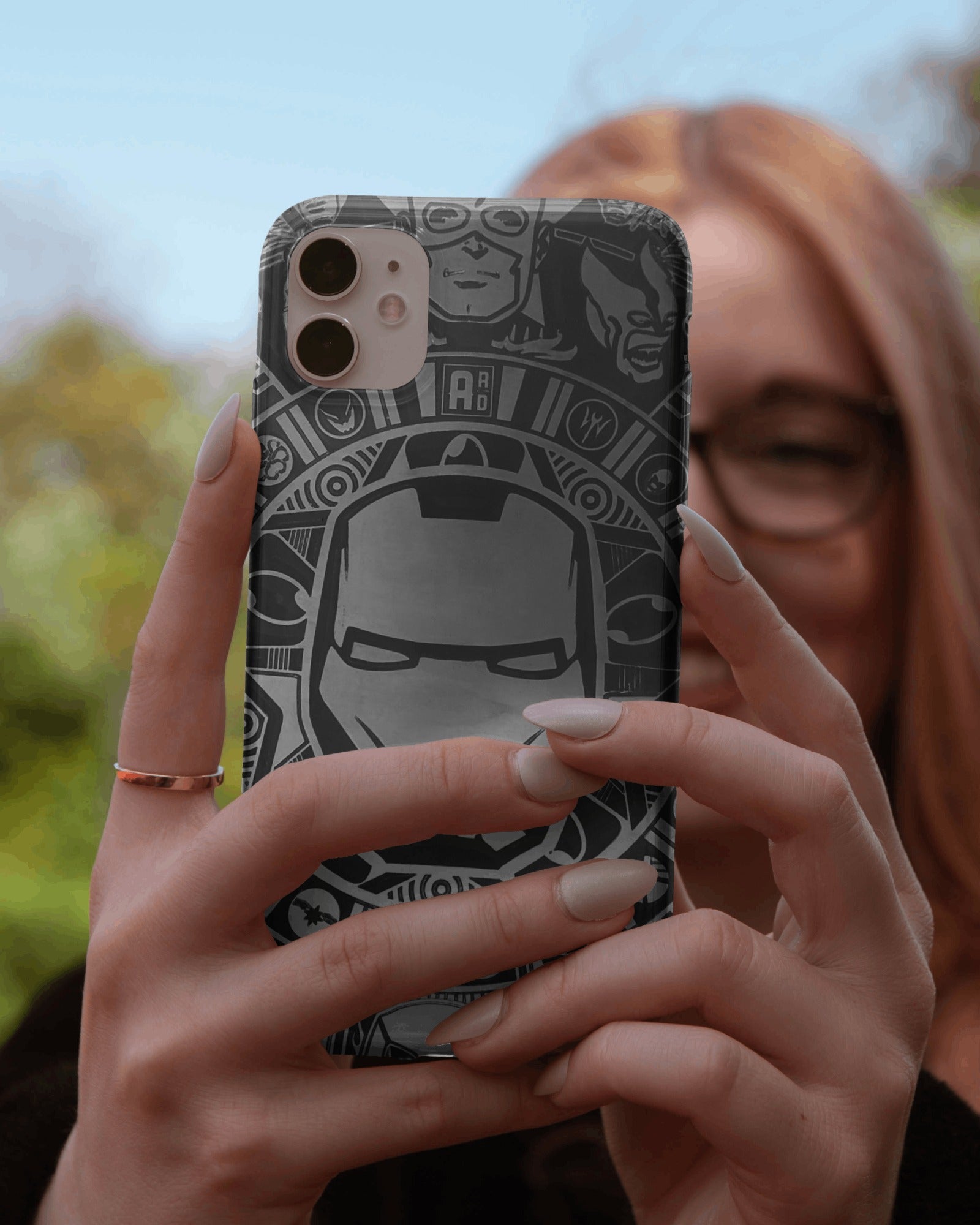 Iron Man Tech Line Art Phone Case