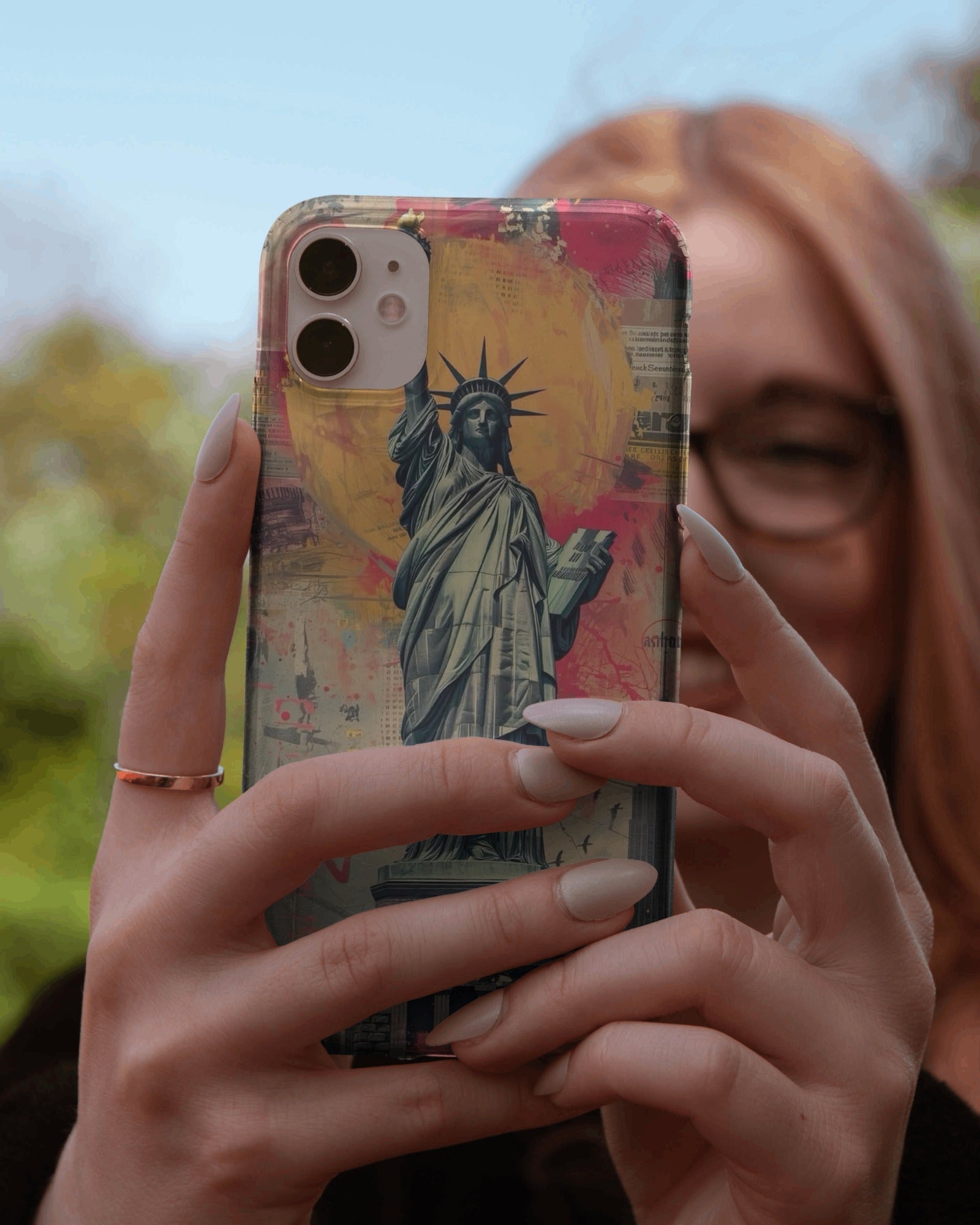 Statue of Liberty with Urban Vibe Phone Case