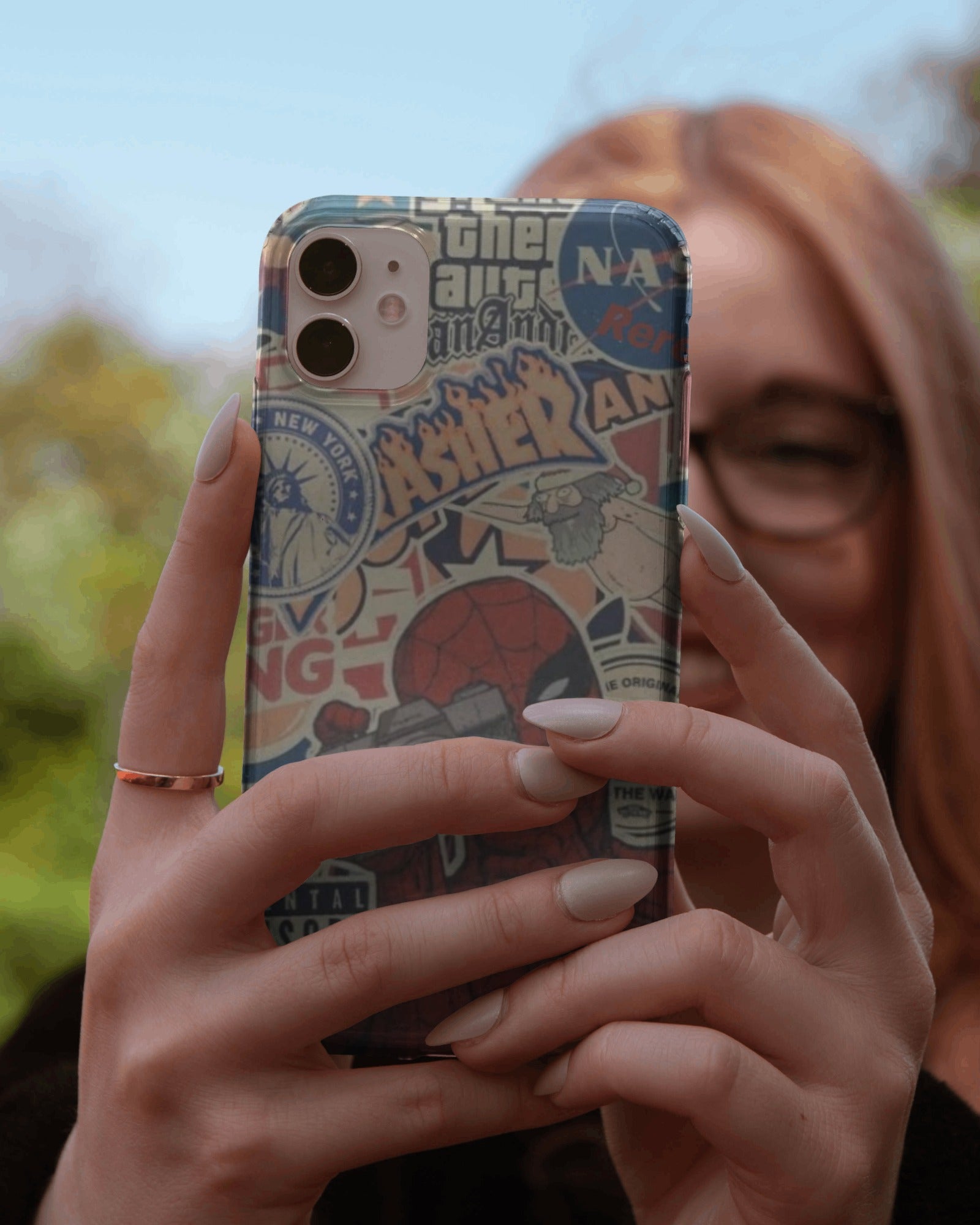 Spider Man Sticker Art Phone Case