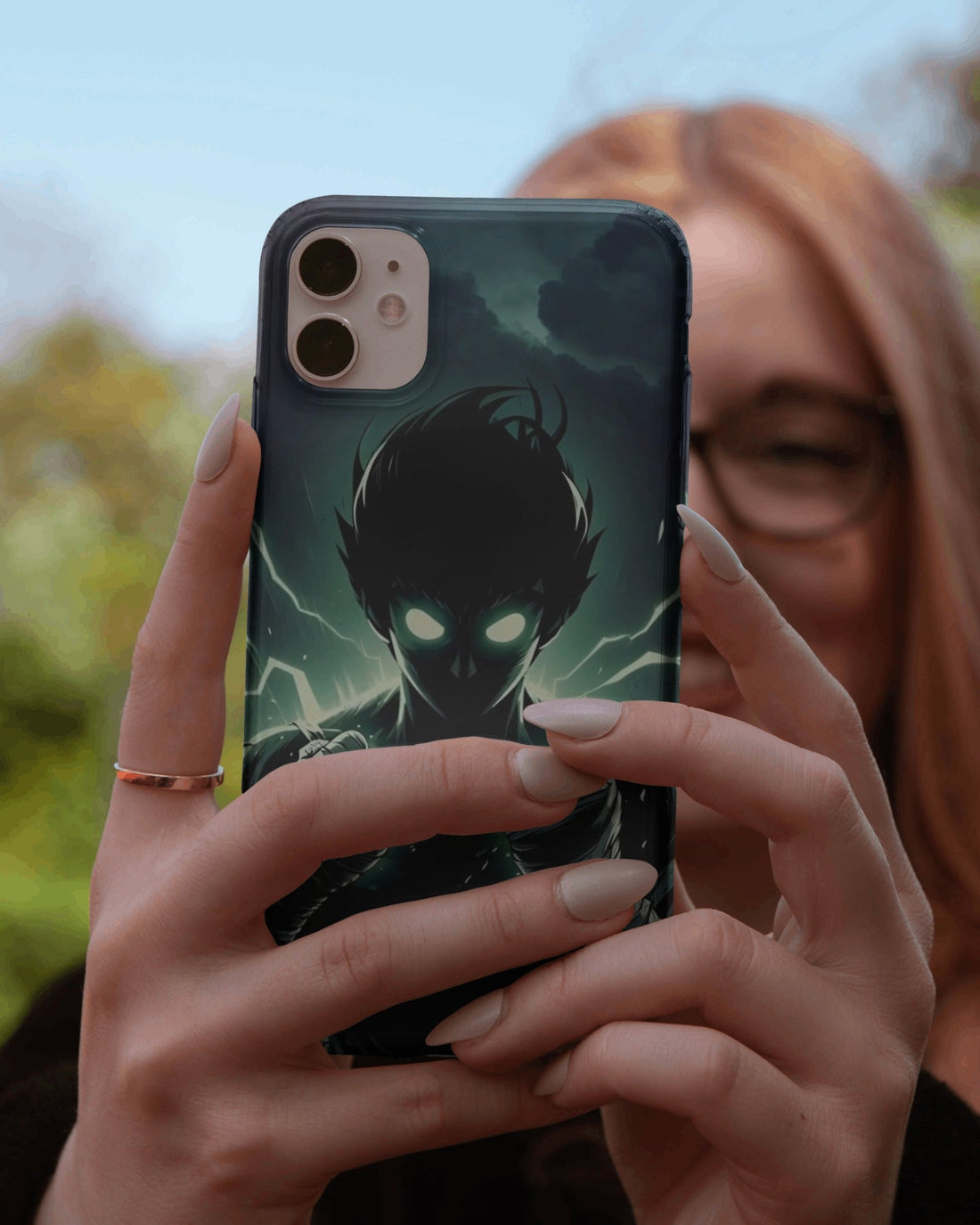 Electro Shadow Warrior Mobile Cover