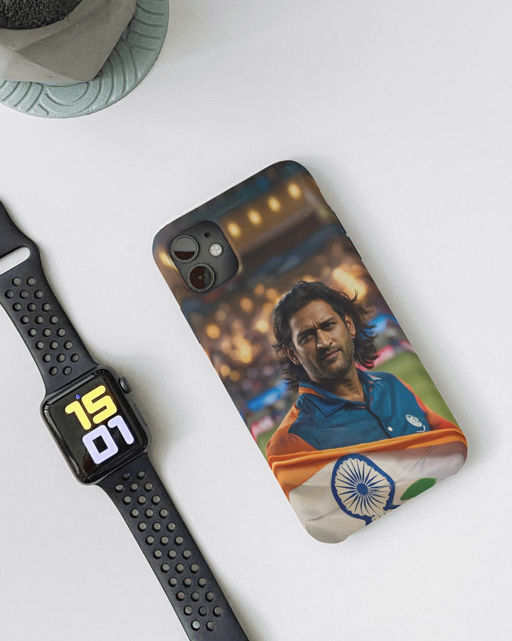 Dhoni in New Jersey Mobile Cover