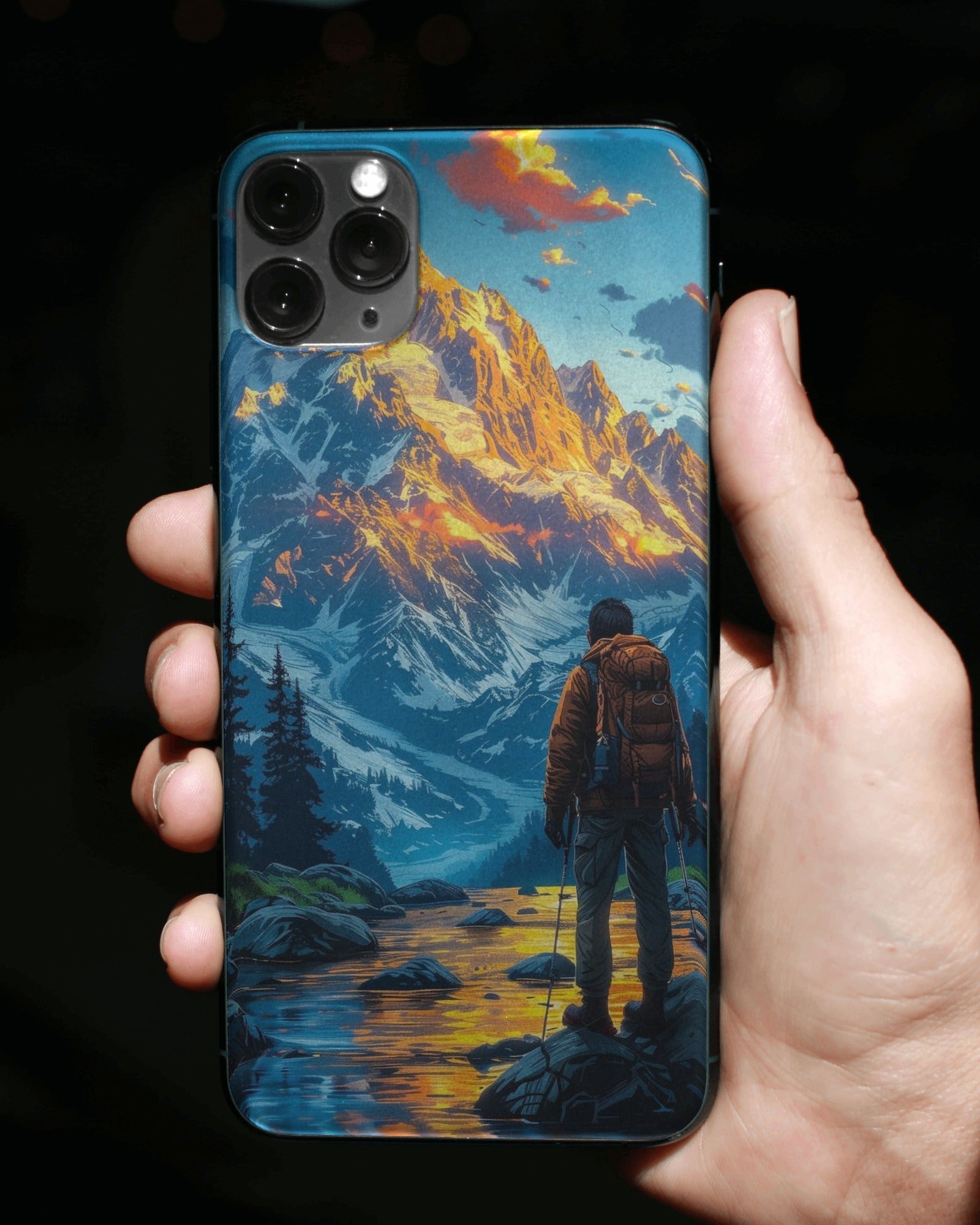 Man Hiking Phone Case