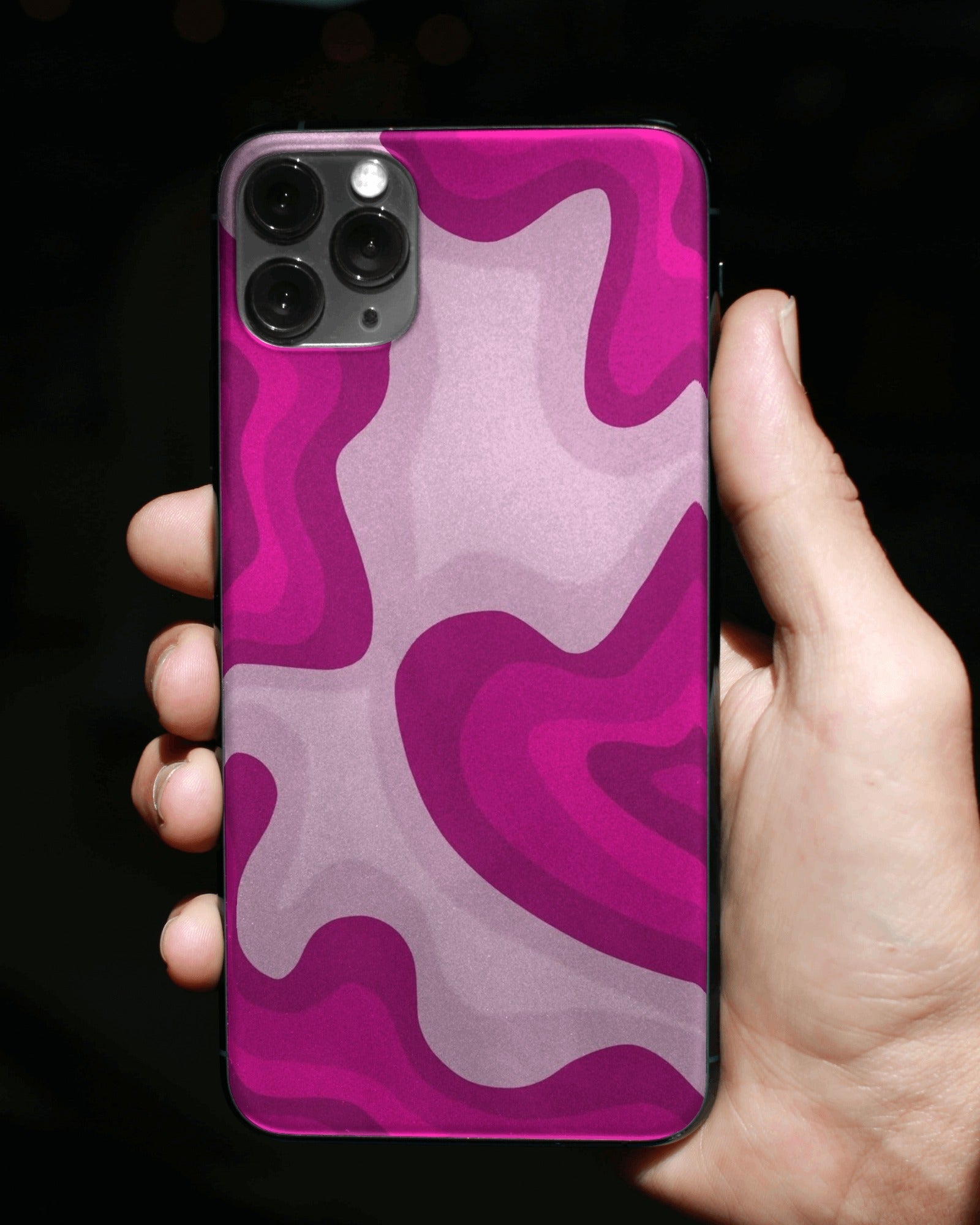 Pink Pulse Waves Phone Case