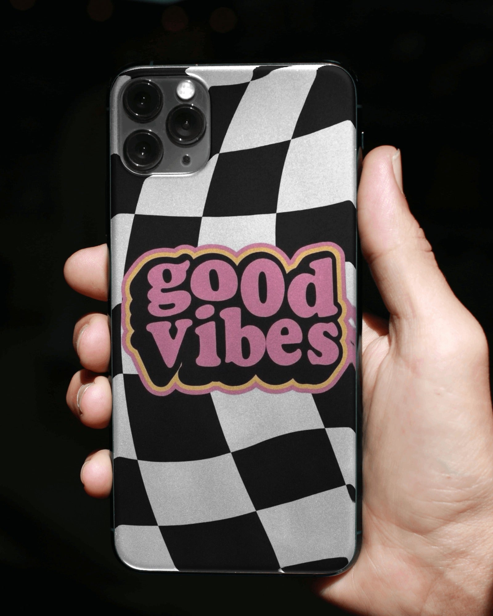 Good Vibes Checkerboard Phone Case