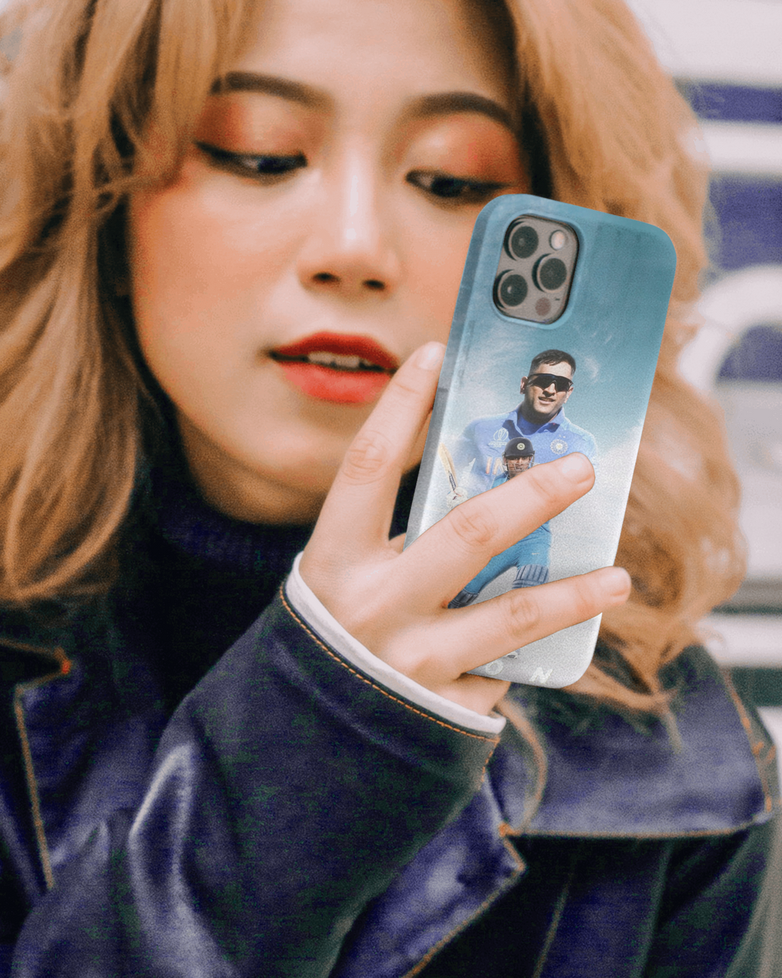 Ms Dhoni Indian Jersey Phone Cover
