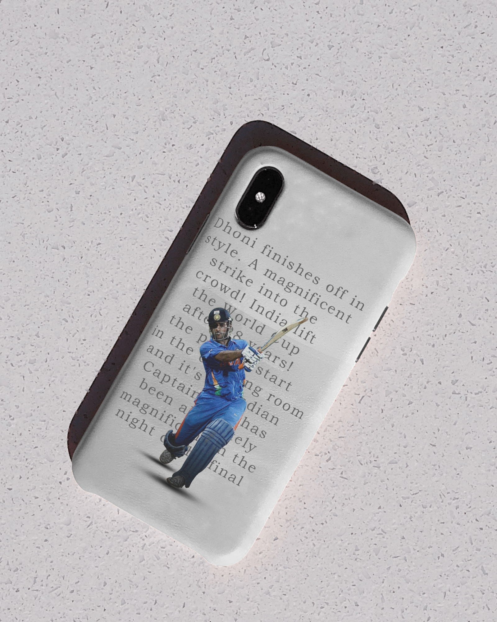 Dhoni Finishes off it Style Mobile Cover