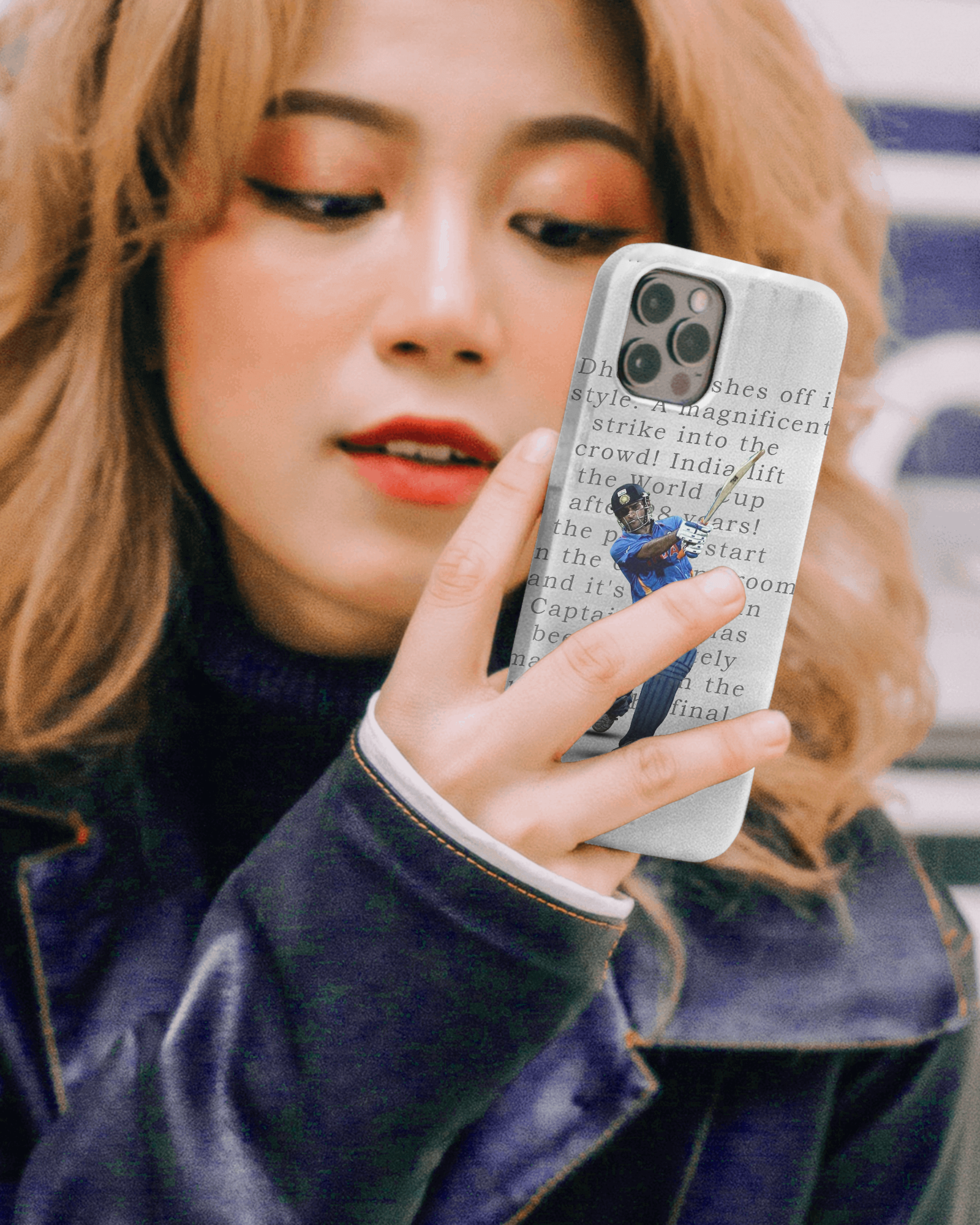 Dhoni Finishes off it Style Mobile Cover