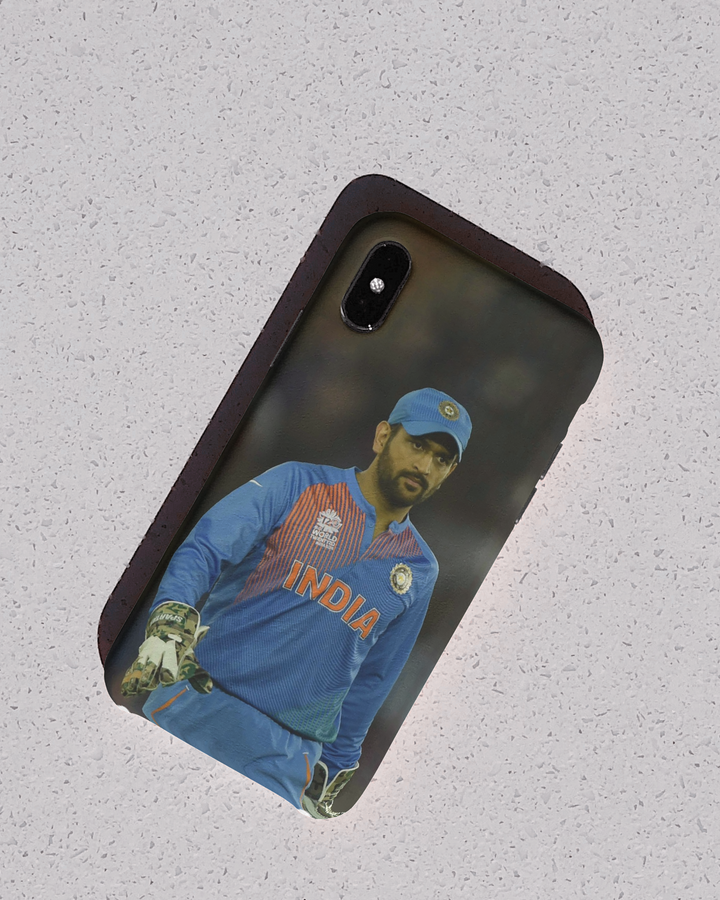 Caption Ms Dhoni Mobile Case