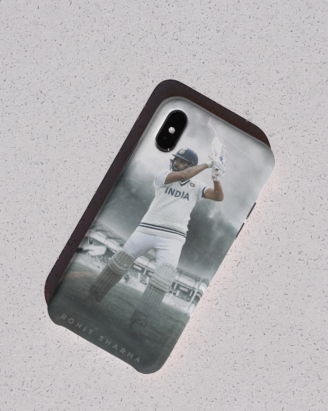Rohit Sharma in Test Jersey Phone Cover