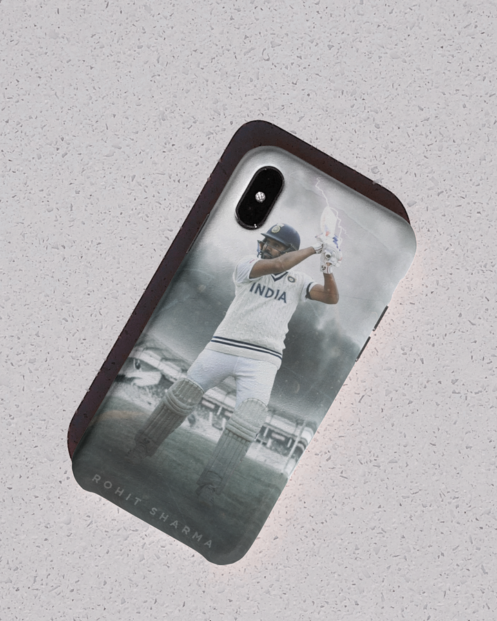 Rohit Sharma in Test Jersey Phone Cover