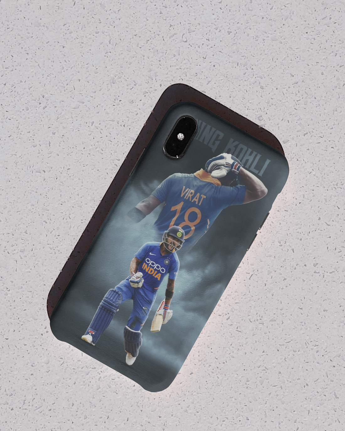 Virat Kohli Aggressive Style Phone Cover