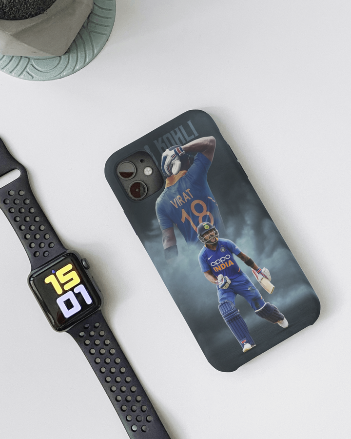 Virat Kohli Aggressive Style Phone Cover