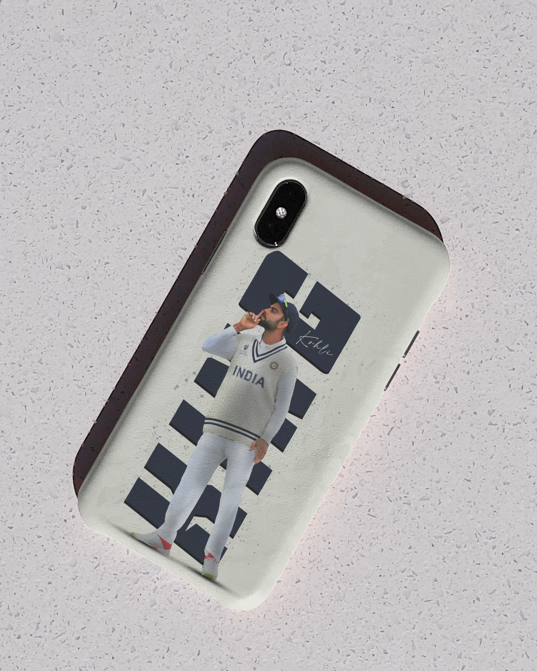 King Virat Test Jersey Phone Cover