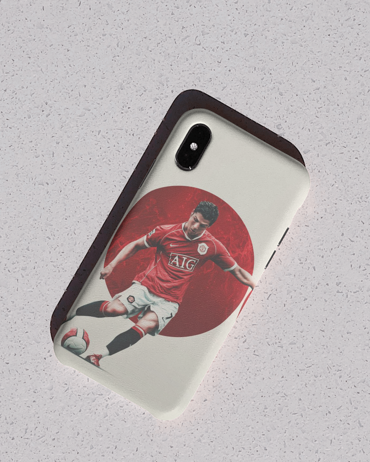 Ronaldo in Manchester United Phone Case