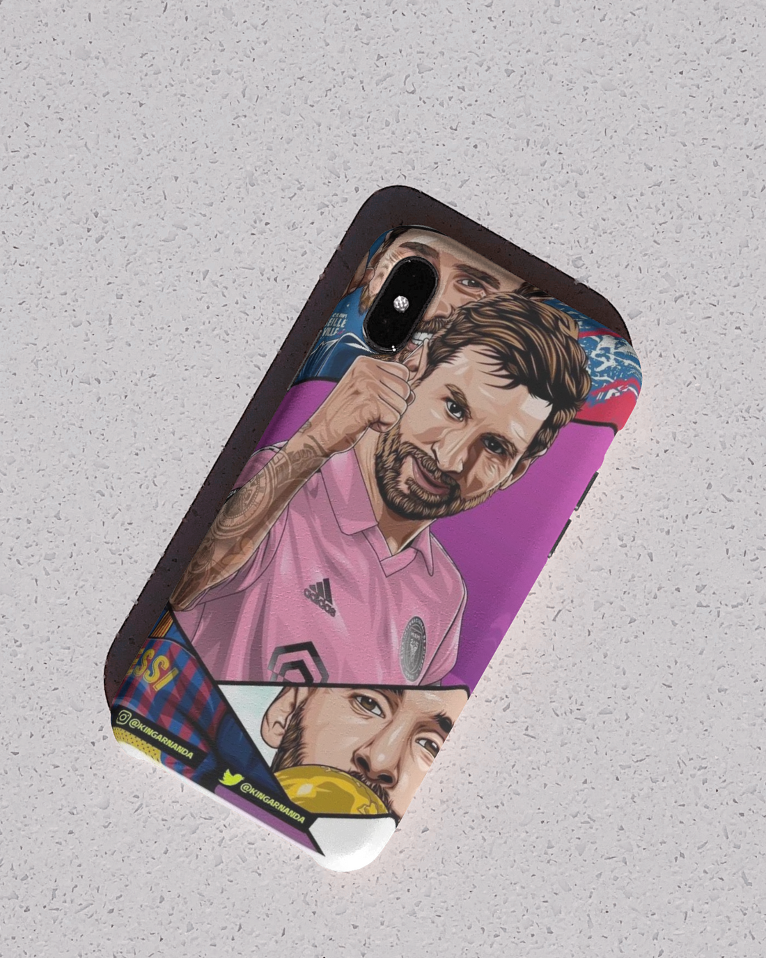 Messi Oil Painted Mobile Cover