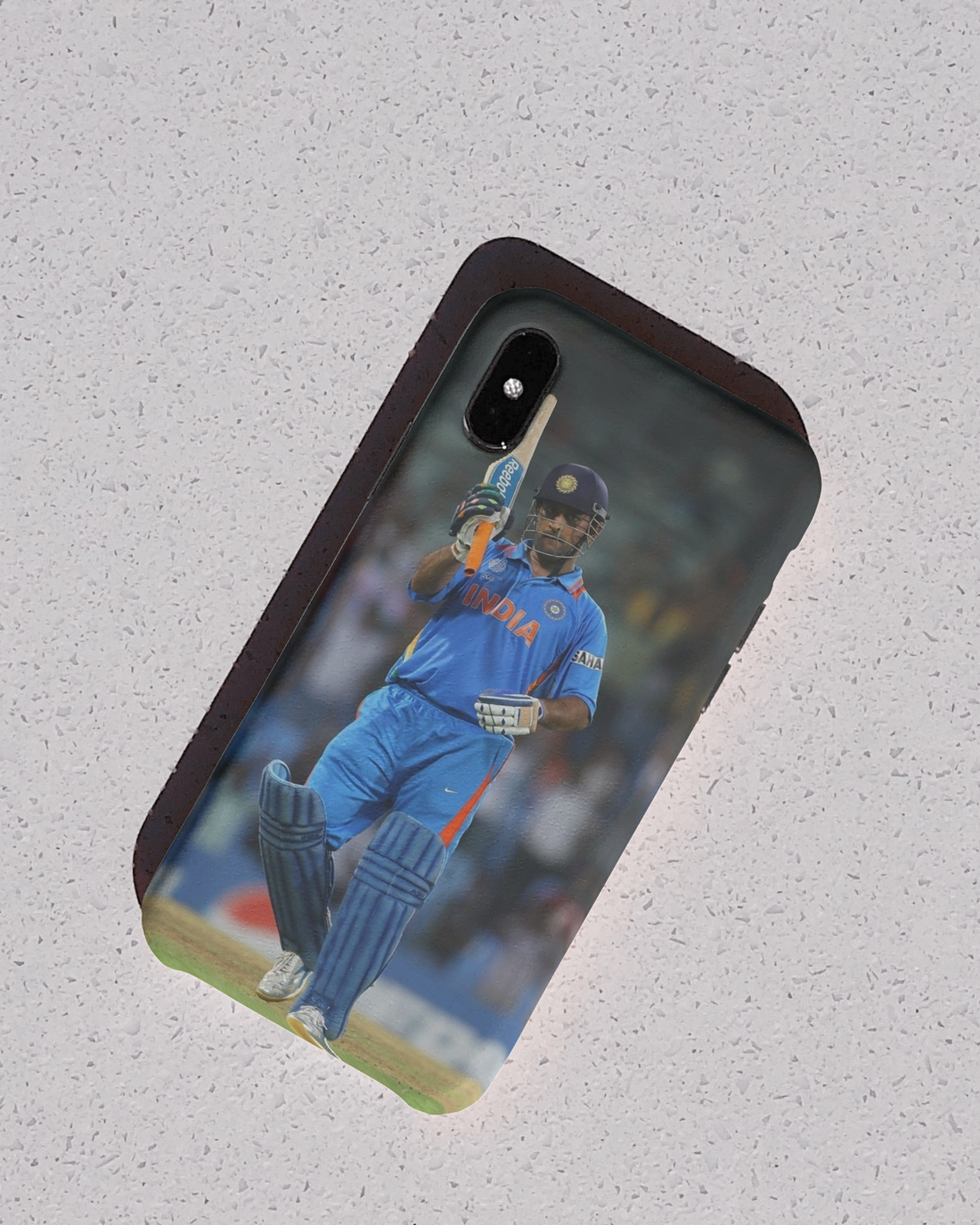 MS Dhoni Raising Bat Phone Case