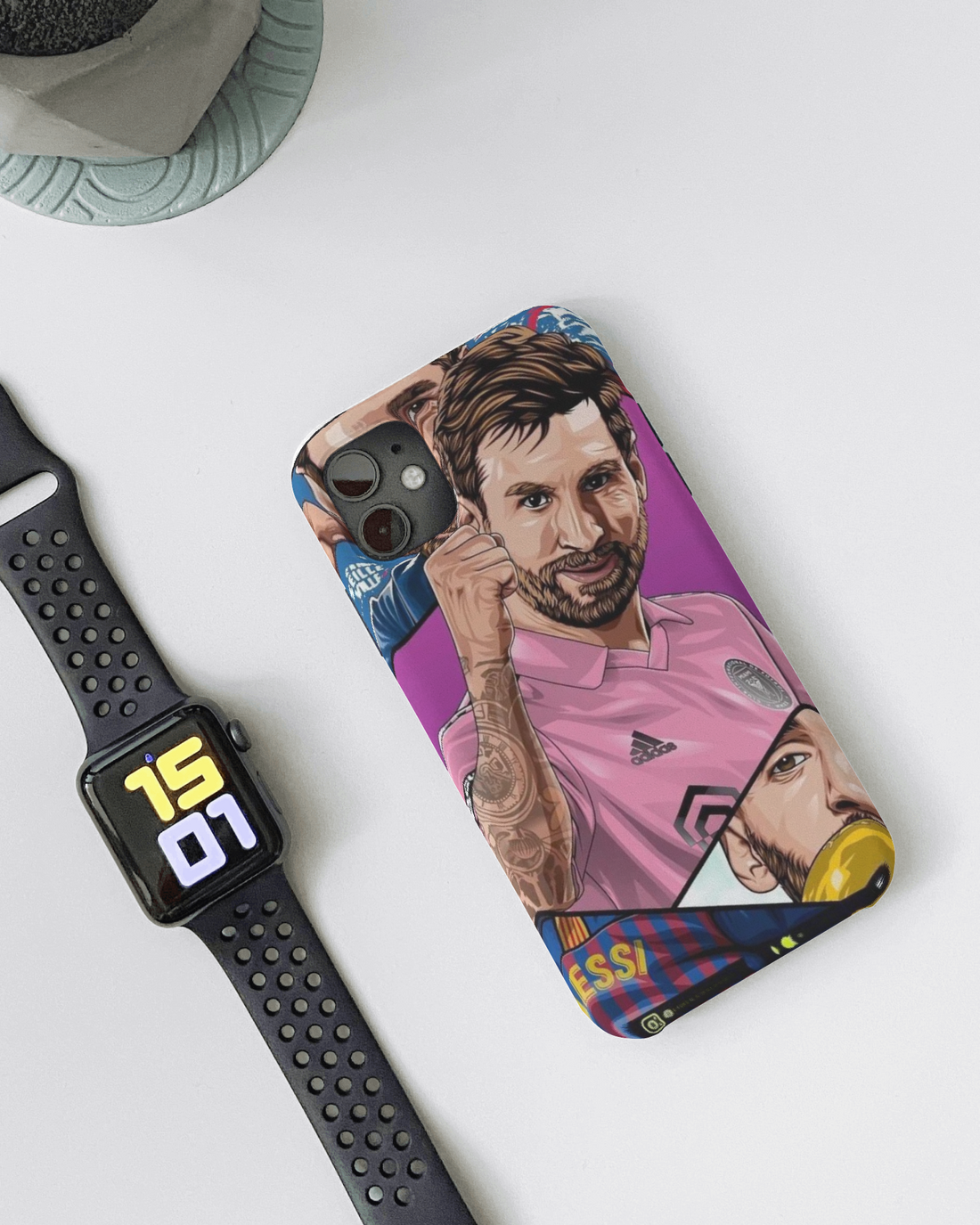 Messi Oil Painted Mobile Cover