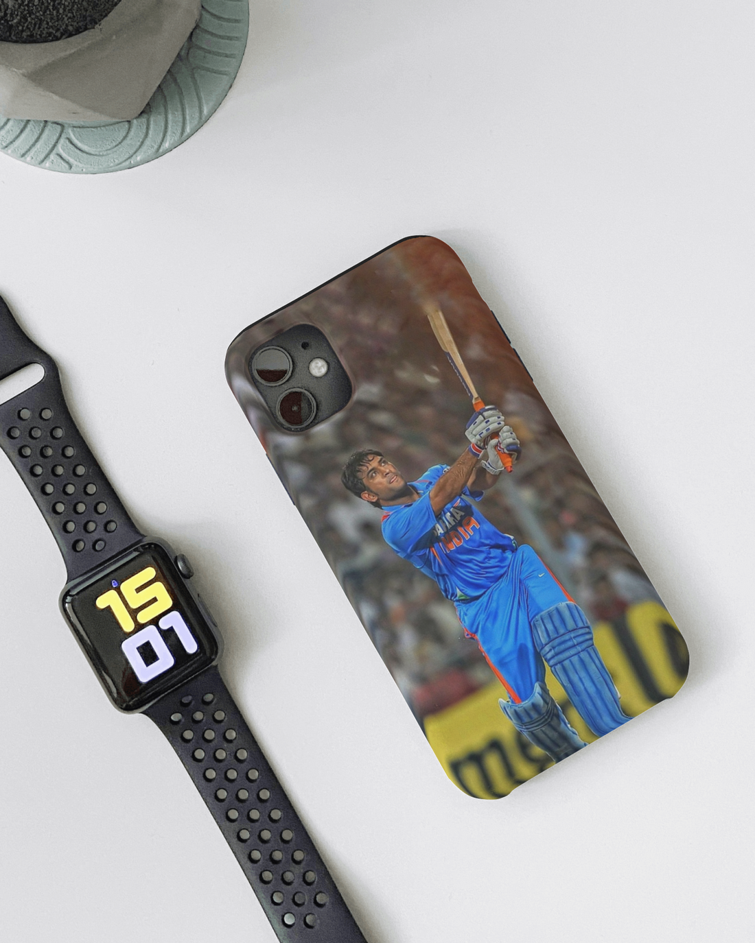 MS Dhoni Hitting Six Phone Case