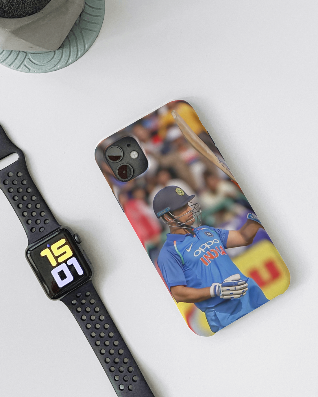 Dhoni Raising Bat Phone Case